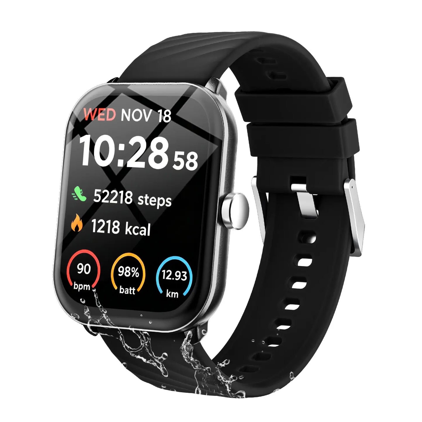 Free Delivery Smart Watch, Bluetooth Connect, 1.83 Hd Screen, Wireless Call & Music, Multiple Sports Modes, Text Message, Music Player, Daily Tool, Ideal Gift, Unisex