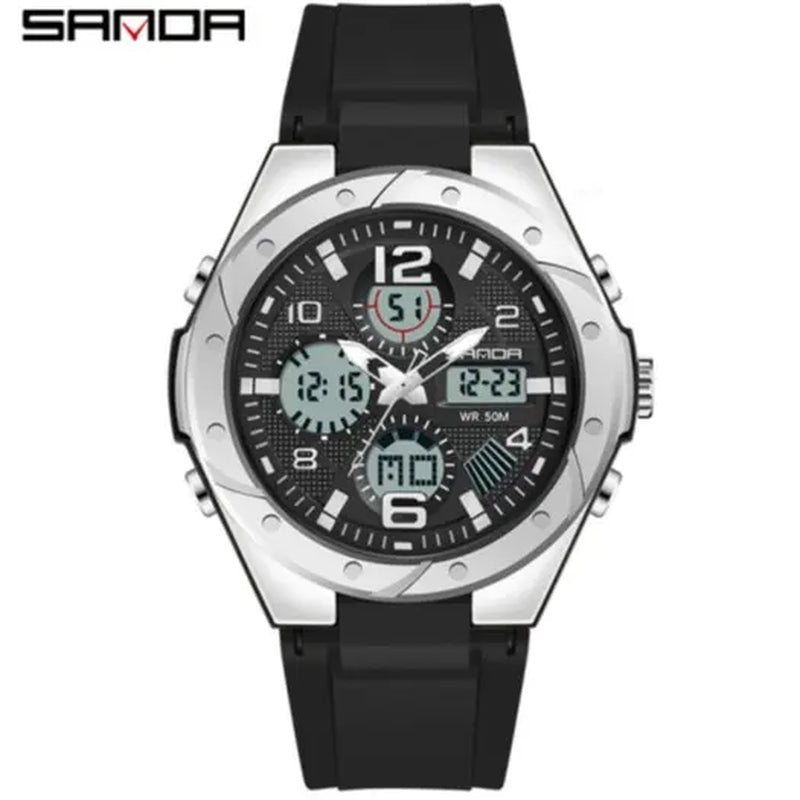 Outdoor Luminous Sport Watch | 50M Waterproof, Dual-Display, Glow-In-The-Dark | Your Essential Gear for Active Nights under 50