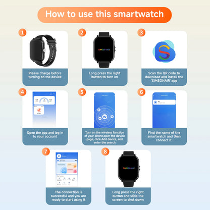 Free Delivery Smart Watch, Bluetooth Connect, 1.83 Hd Screen, Wireless Call & Music, Multiple Sports Modes, Text Message, Music Player, Daily Tool, Ideal Gift, Unisex
