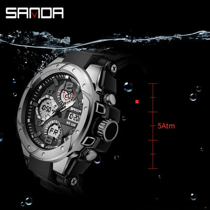 Outdoor Luminous Sport Watch | 50M Waterproof, Dual-Display, Glow-In-The-Dark | Your Essential Gear for Active Nights under 50
