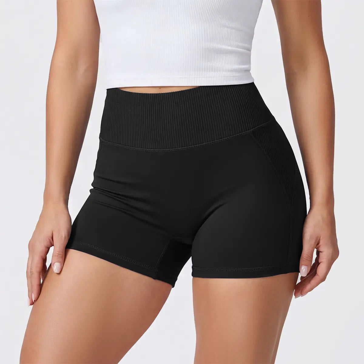 OYV Women'S Workout Shorts Butt Lifting High Waist Yoga Athletic Gym Seamless Shorts