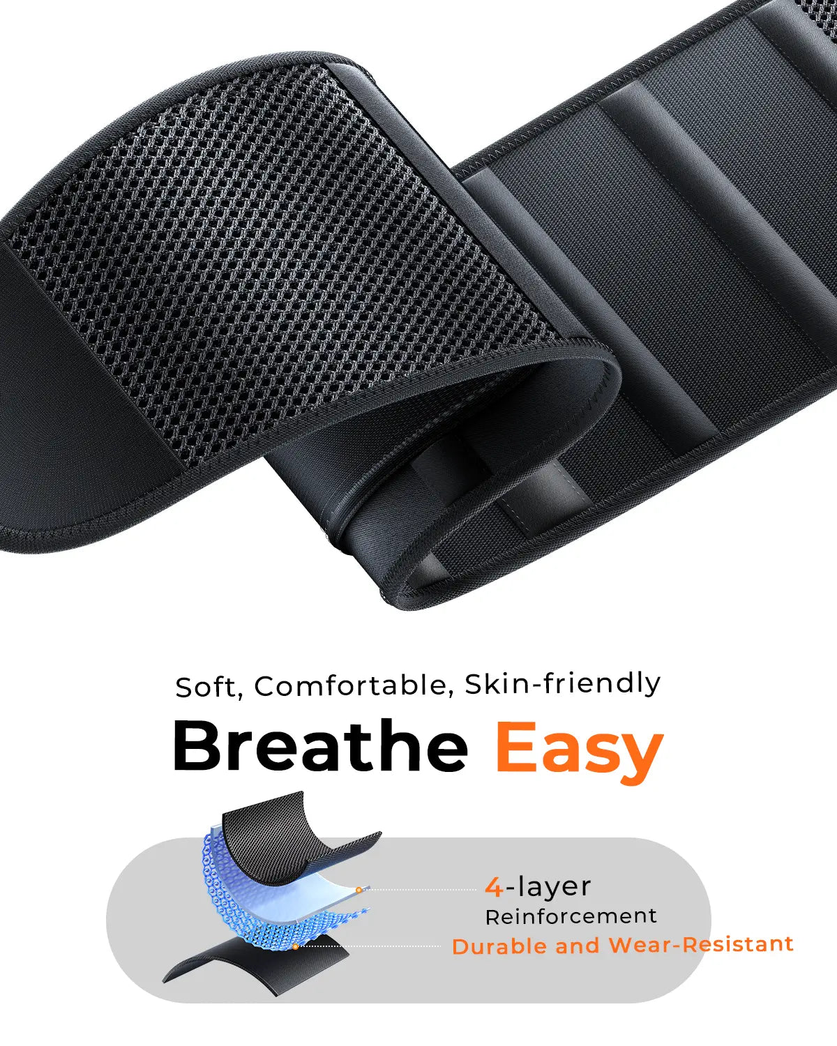 CHANGENOW Work Back Brace with Adjustable Shoulder Straps [Stronger Support & Breathable Mesh] Lower Back Support Belt for Men Women - Pain Relief for Lifting, Warehouse, Construction & Moving