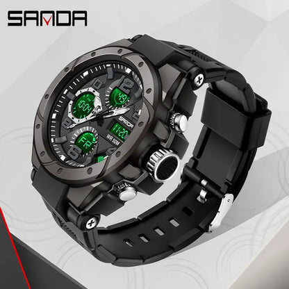 Outdoor Luminous Sport Watch | 50M Waterproof, Dual-Display, Glow-In-The-Dark | Your Essential Gear for Active Nights under 50