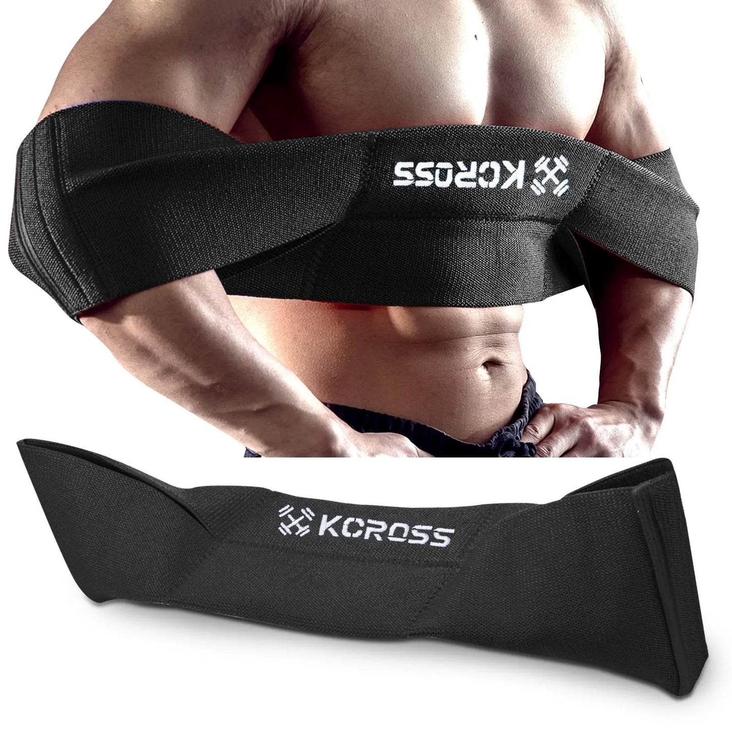 KCROSS Adjustable Bench Press Resistance Band for Strength Training and Push-Up Exercises