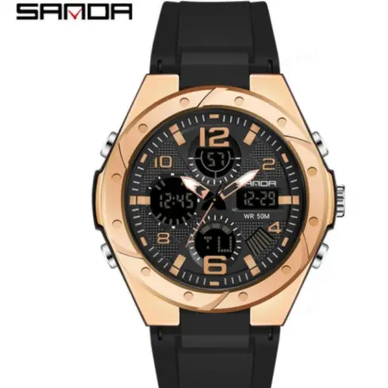 Outdoor Luminous Sport Watch | 50M Waterproof, Dual-Display, Glow-In-The-Dark | Your Essential Gear for Active Nights under 50