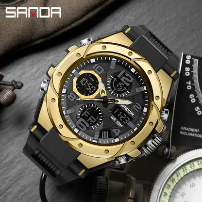 Outdoor Luminous Sport Watch | 50M Waterproof, Dual-Display, Glow-In-The-Dark | Your Essential Gear for Active Nights under 50