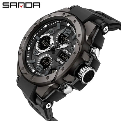 Outdoor Luminous Sport Watch | 50M Waterproof, Dual-Display, Glow-In-The-Dark | Your Essential Gear for Active Nights under 50
