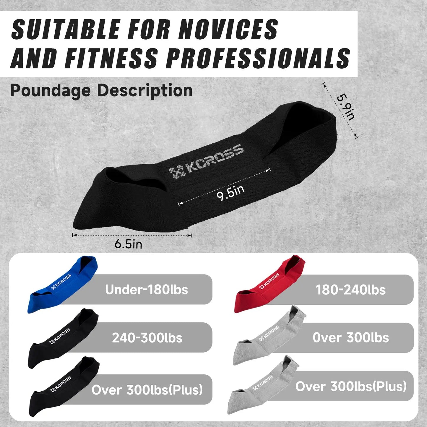 KCROSS Adjustable Bench Press Resistance Band for Strength Training and Push-Up Exercises