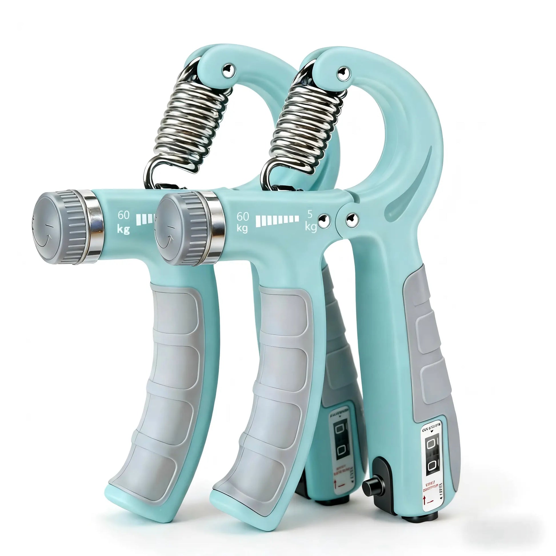 2-Pack Hand Gripper Strengthener, Adjustable Resistance (11-132 Lbs/5-60Kg) Forearm Exerciser, Workout Fitness Equipment for Muscle Building, Injury Recovery