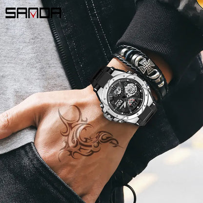Outdoor Luminous Sport Watch | 50M Waterproof, Dual-Display, Glow-In-The-Dark | Your Essential Gear for Active Nights under 50